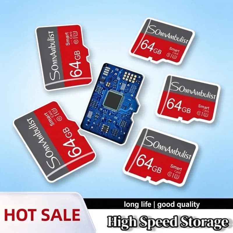 SomnAmbuList 16GB 32GB Micro TF flash usb pen drive card for Smartphone High Speed Class 10 Mini SD Memory Card 64GB 128GB