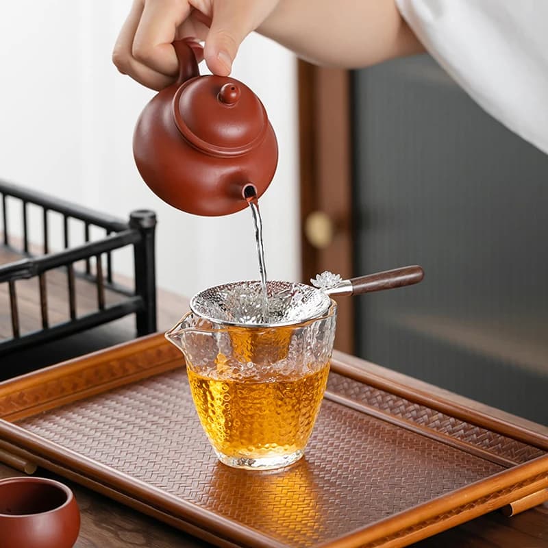 【K】Metal Mesh Tea Strainer Stainless Steel Filter Sieve Teaware Lace Tea Drain Useful Tea Infusers Kitchen Accessories