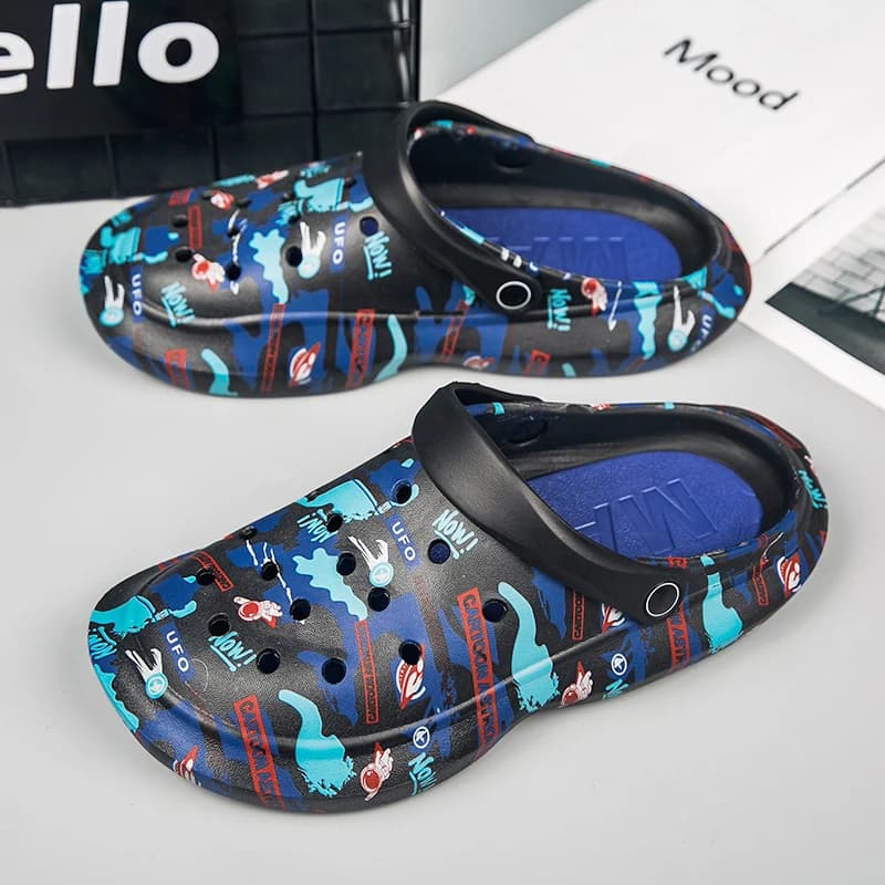 Men's Shoes Summer Empty Slippers Unisex Fashion Sneakers Outdoor Breathable Casual Couple Beach Sandals Swimwear Slippers