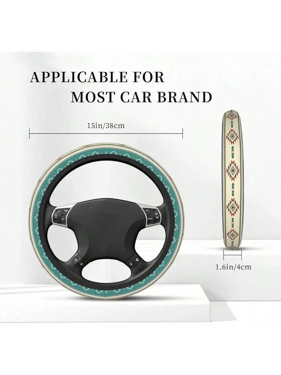 Western Style Steering Wheel Cover Universal 15 Inch Car SUV Sedan Truck Accessory