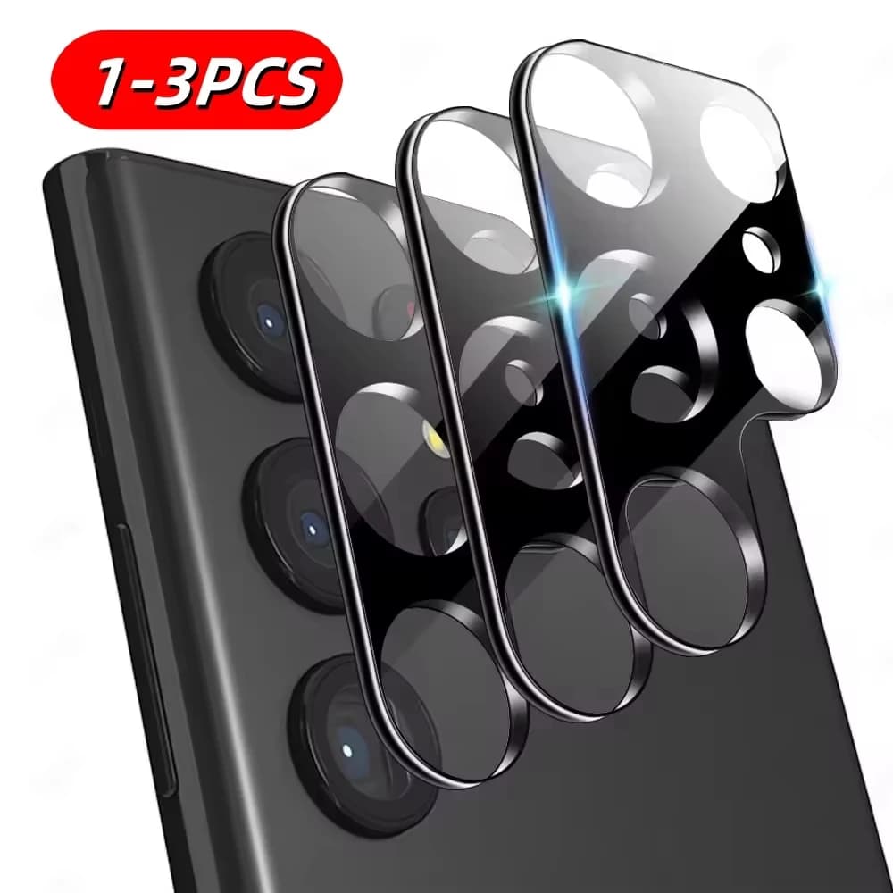 1-3 Pezzi Protezione per Lenti Fotocamera 9H per Samsung S26 S25 Ultra S24 S23 Plus S22 S21 S20 FE, Vetro Temperato Posteriore per Galaxy Z Fold 3 4