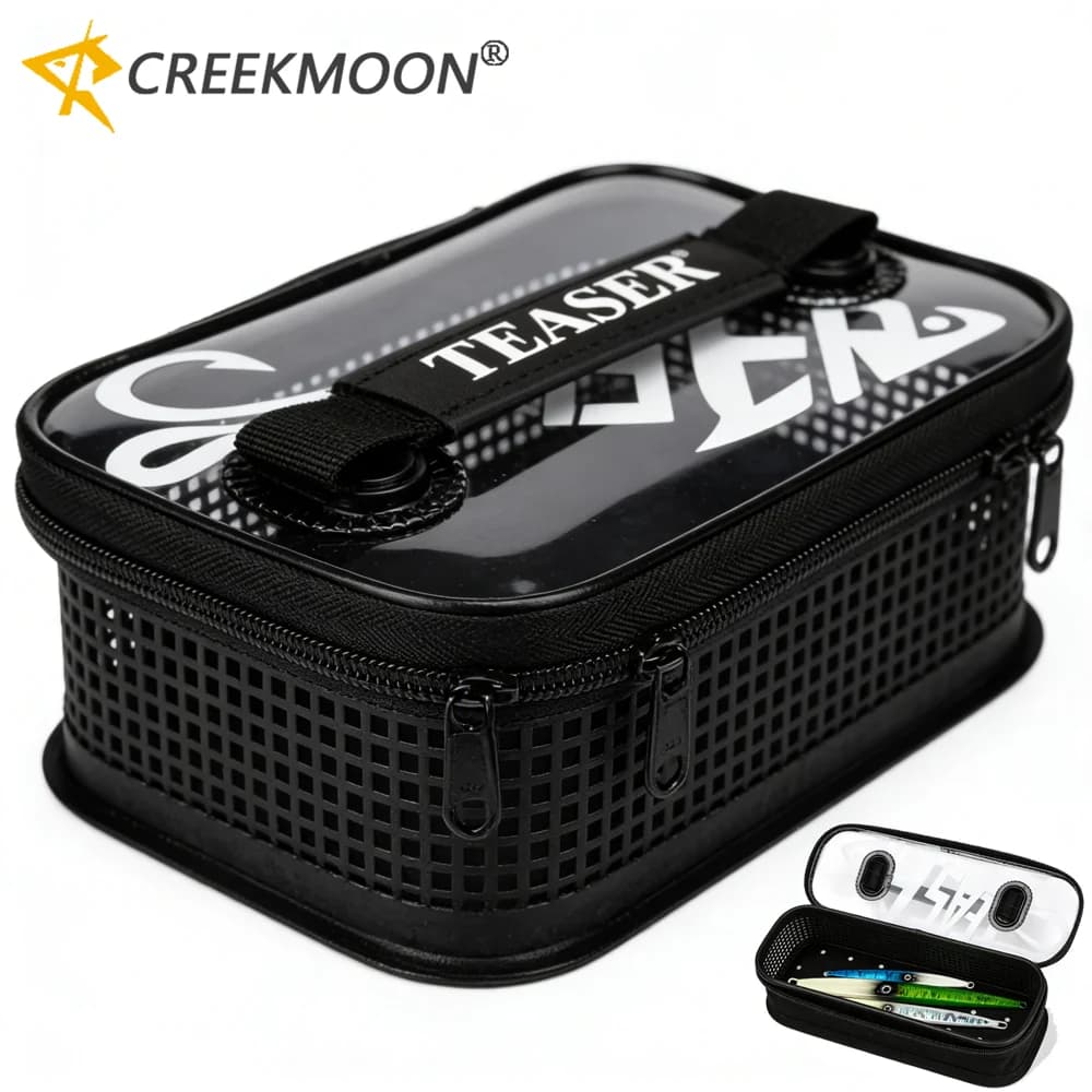 New Fishing Lure Bag Jig Carry Bags Portable Metal Jigging Holder Storage Container for Spinner Spoon Bait Tackle Organizer Case
