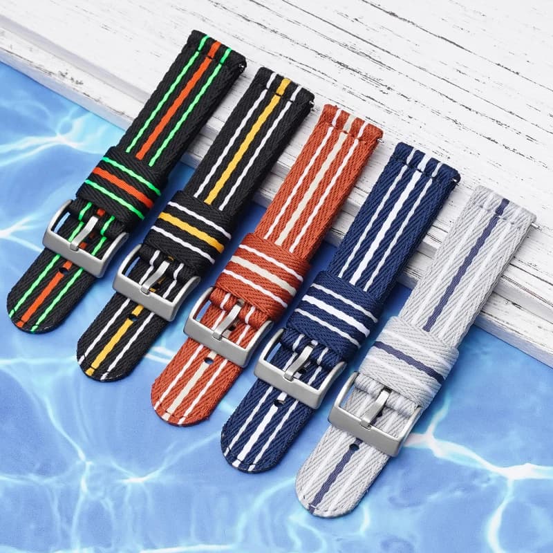 Nylon 20mm 22mm Strap for Swatch X Blancpain Universal Men Outdoors Sport Woven Canvas Watch Band for Seiko Omega MoonSwatch