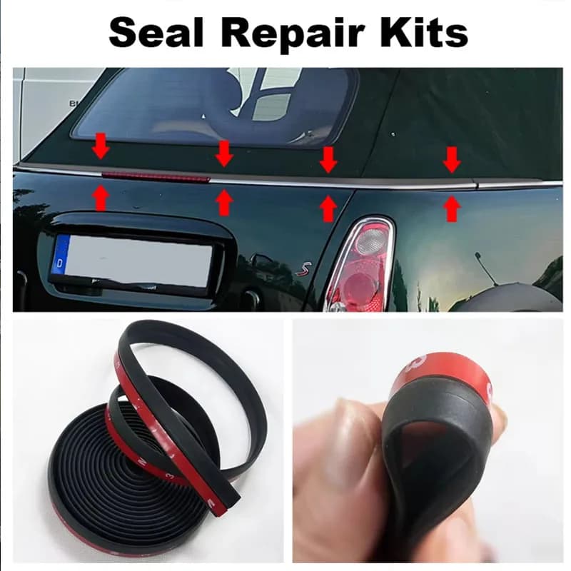 Per BMW Mini One Cooper S convertibile R52 posteriore Soft Top Roof Weather Seal kit di riparazione guarnizione accessori per auto