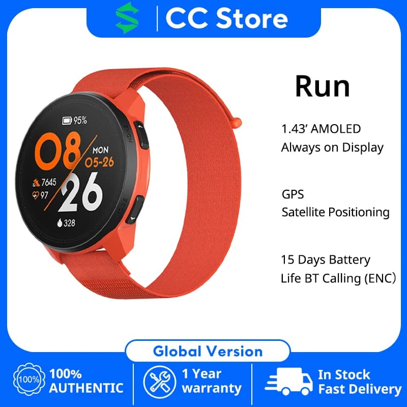 Black Shark Run Smartwatch Glboal Version 1.43" Screen Bluetooth Calling 5ATM Waterproof 15 Days Battery Life Intelligent Watch