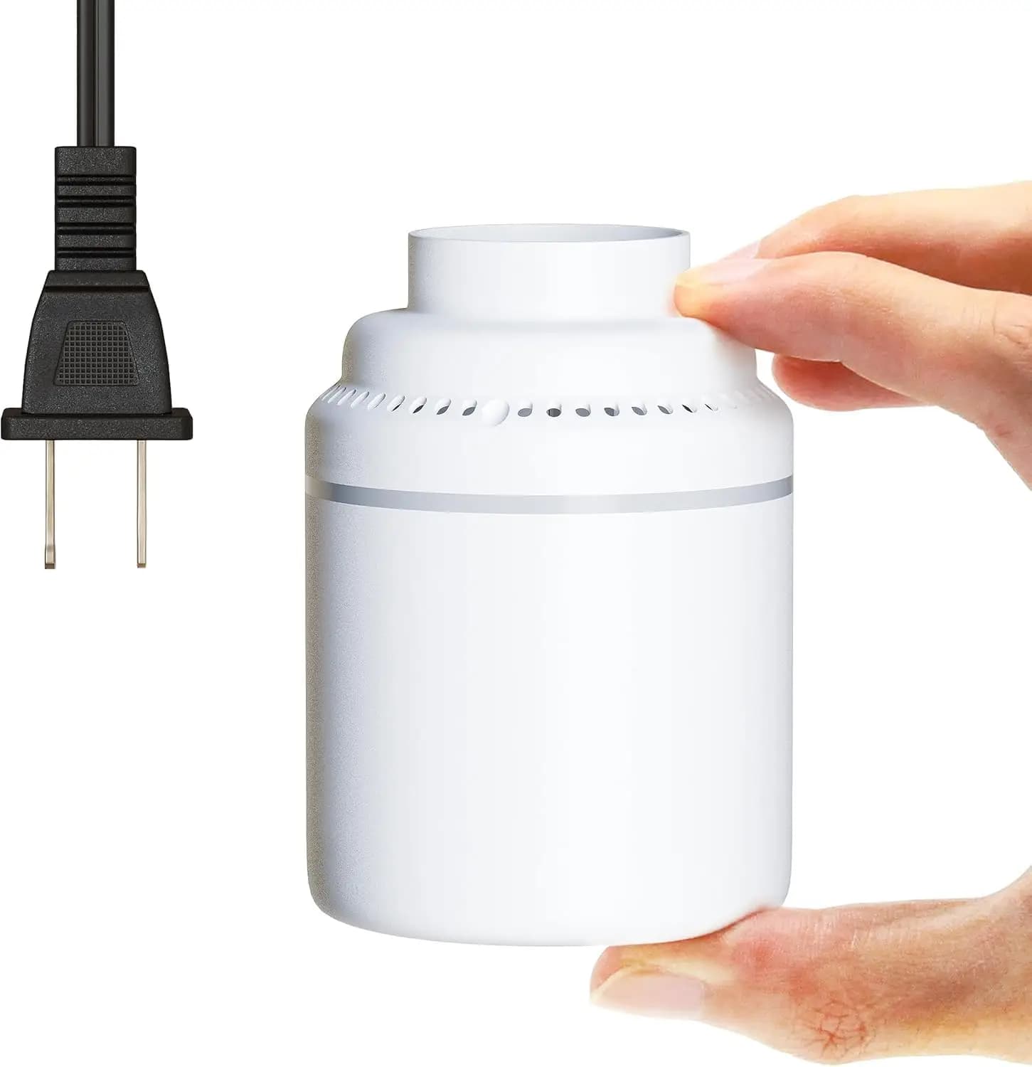 Pompa ad aria elettrica per sacchetti sottovuoto, adattatore universale per valvola incluso