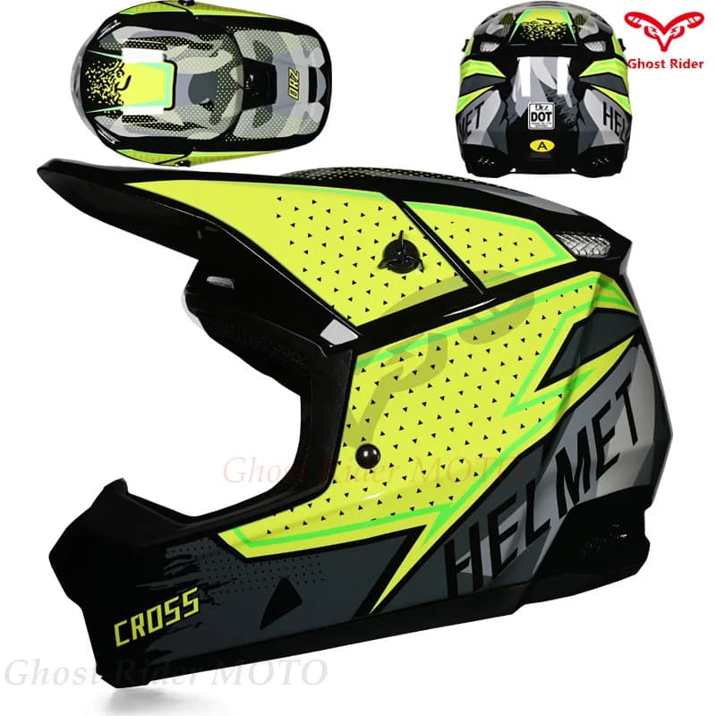 Orz X6 Helmet for Offroad, Downhill, Mountain Bike, Stackable Integral Helmet, Youth Safety Helmet, Go-Kart and Moto