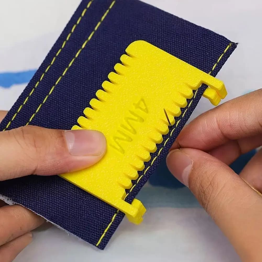 Kit di Guide per Cuciture per Punti Uniformi, Guida per Cuciture con Clip, Misuratore di Ago, Strumento di Misurazione Portatile