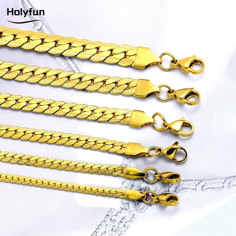 6 mm chain necklace with luxury brand design 60 cm silver color for women fashion wedding jewelry