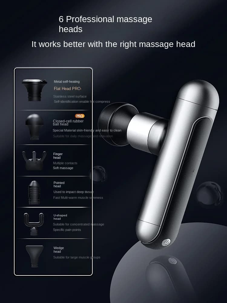 Pistola Massaggiante per Rilassamento Muscolare, Strumento per Massaggi con Compressione a Caldo, Attrezzo Professionale per Fitness ed Esercizio, Regalo di Compleanno