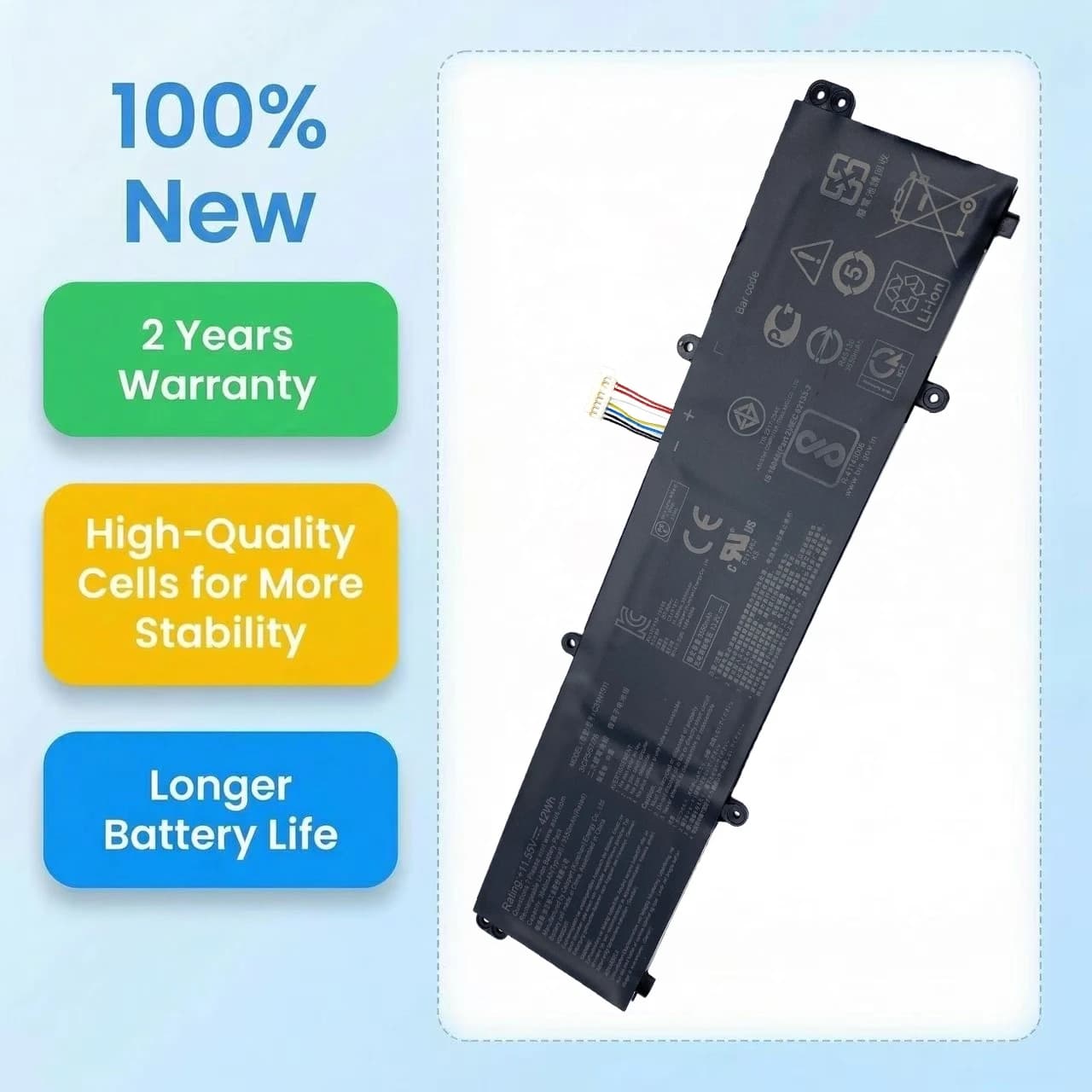 B31N1911 C31N1911 Laptop Battery For ASUS Vivobook Flip 14 TM420 A413 K413 M413 S413 X421 M3400QA Redolbook14 X1502Z V4050E/F