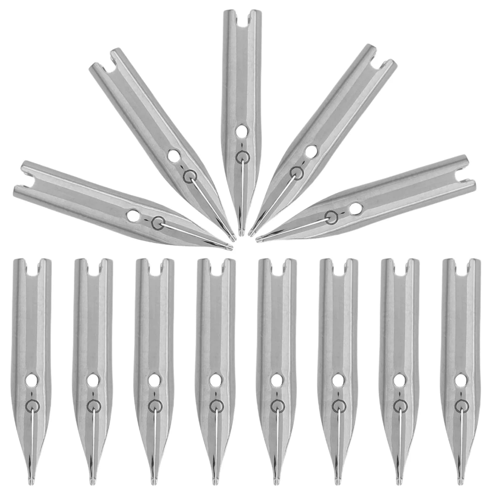 40 Pcs Dip Pen Nibs Metal Tips for Fountain Pens Calligraphy Replacement Accessories