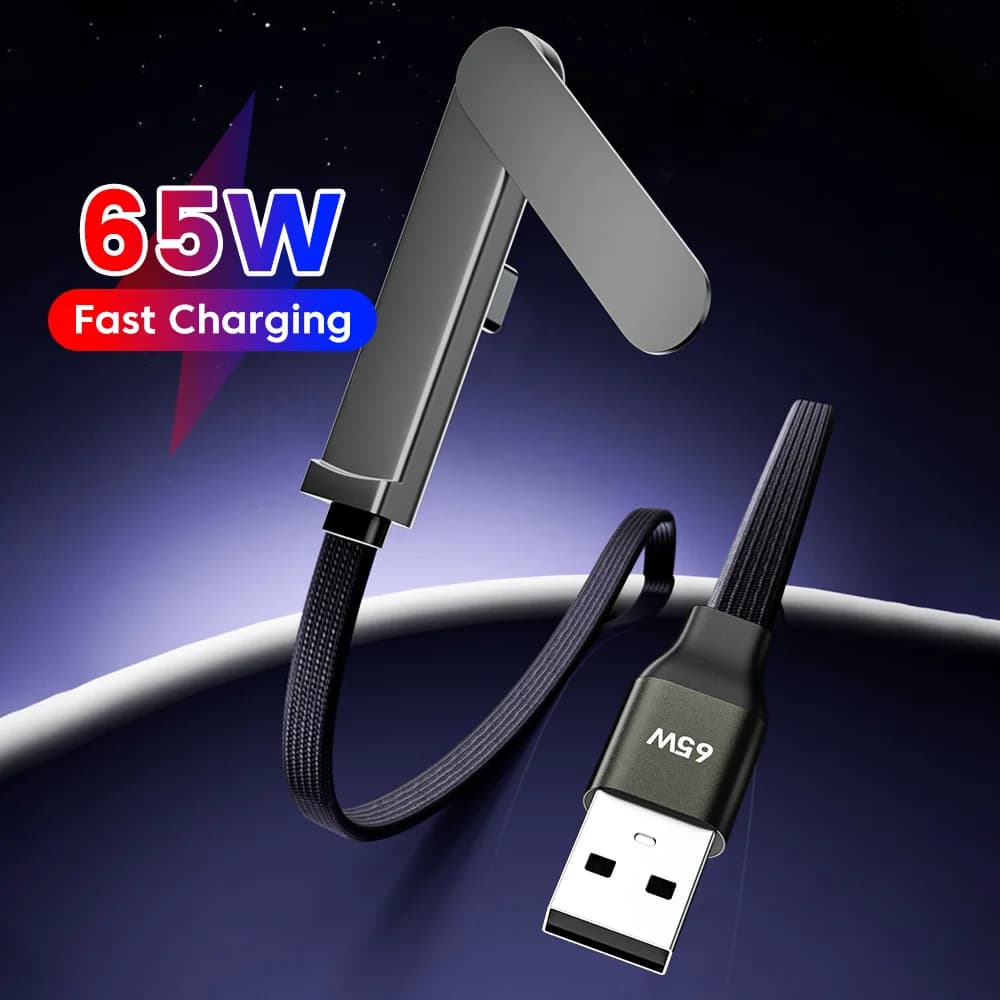 Cavo USB C da 65W, da USB A a Type-C, per ricarica rapida e trasferimento dati, con supporto per iPhone 17/16/15, Xiaomi, Huawei, Samsung, POCO e altri telefoni cellulari