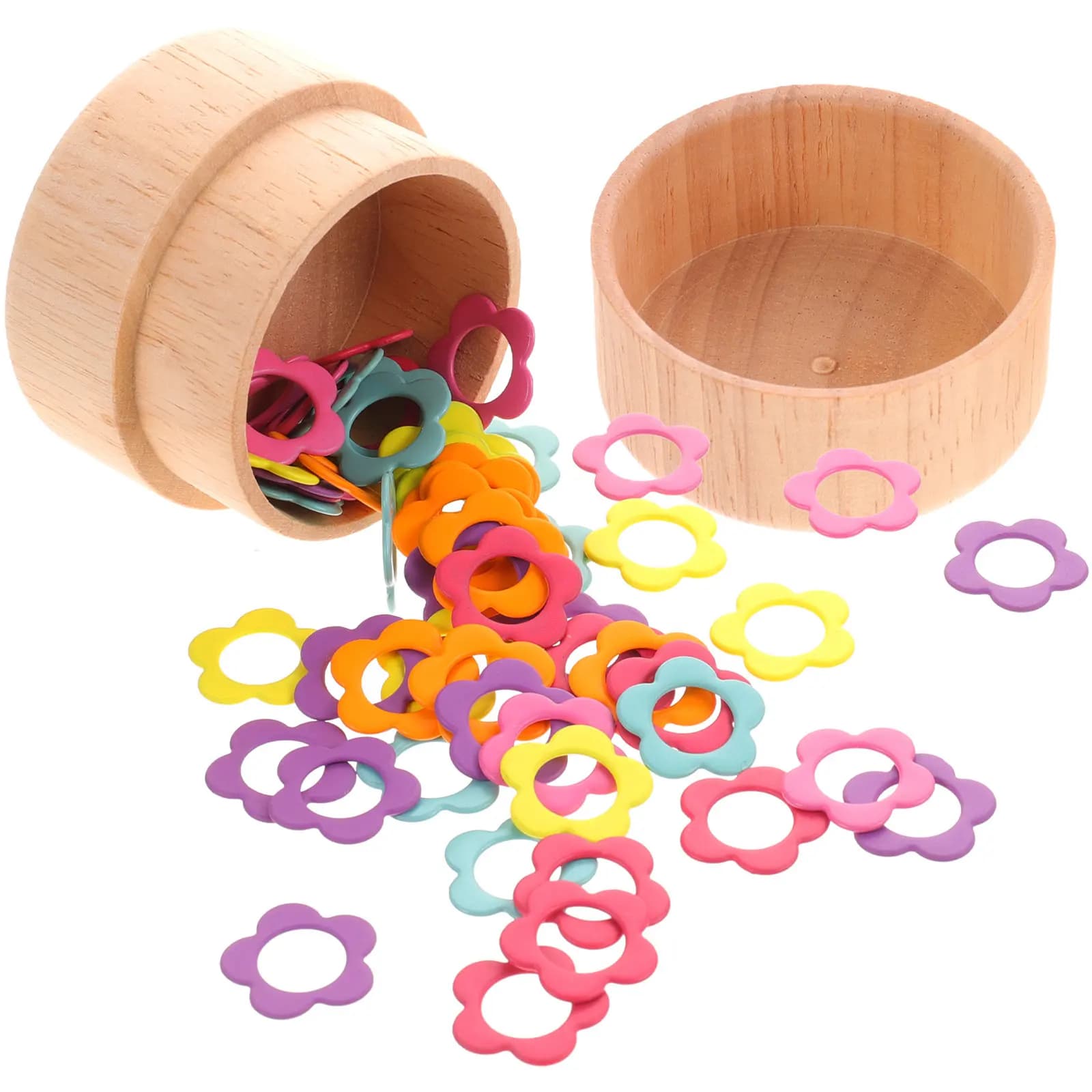 Set di 1 anello segnapunti per uncinetto, leggero e portatile, facile da trasportare per lavori a maglia, cucito, quilting e artigianato in tessuto