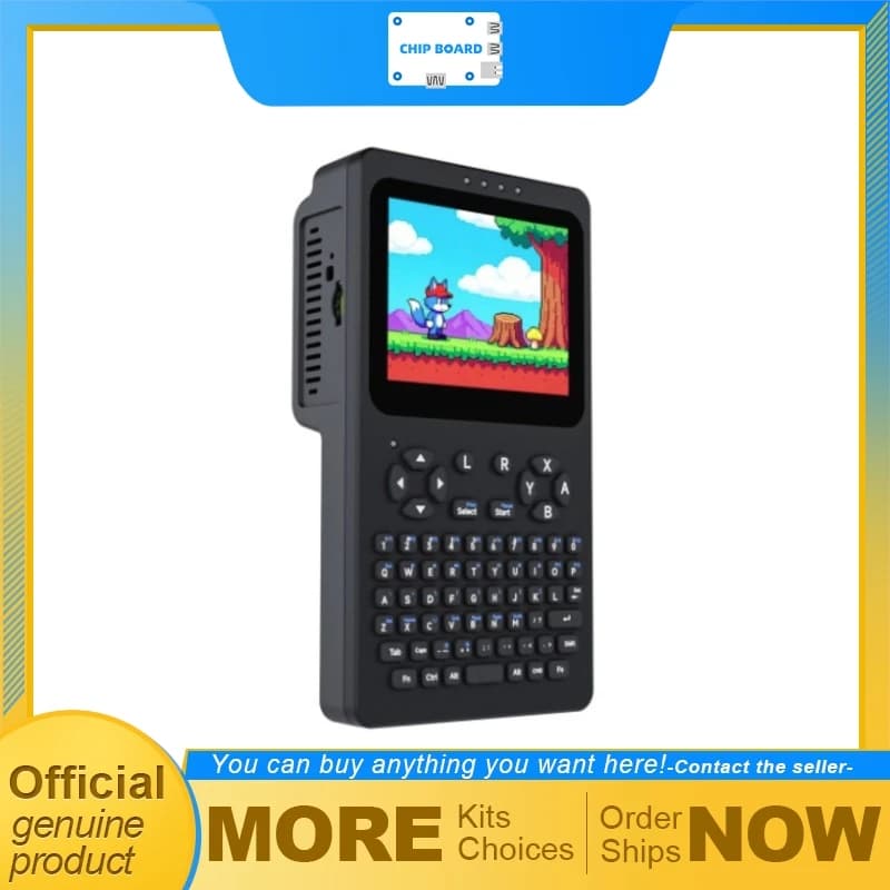 Console portatile Linux Waveshare, touchscreen da 3,5 pollici 640×480, display integrato, per la debuggatura di Raspberry Pi 4B/5
