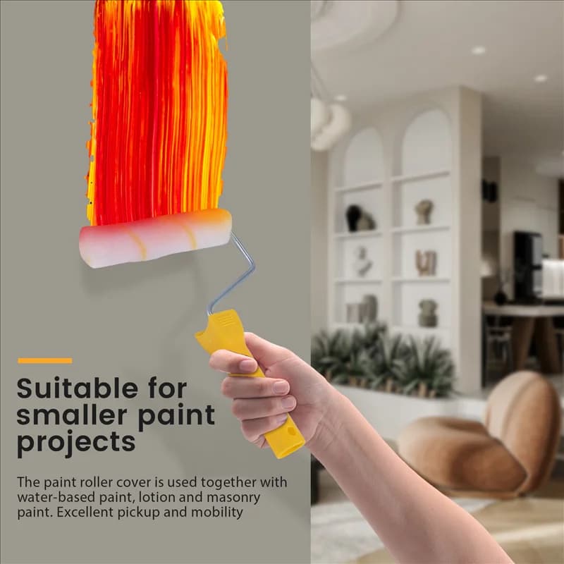 -AT37 11pcs 6 Inch Foam Roller Brush Kit Paint Roller Covering Paint Roller Covering Kit For Home Repair