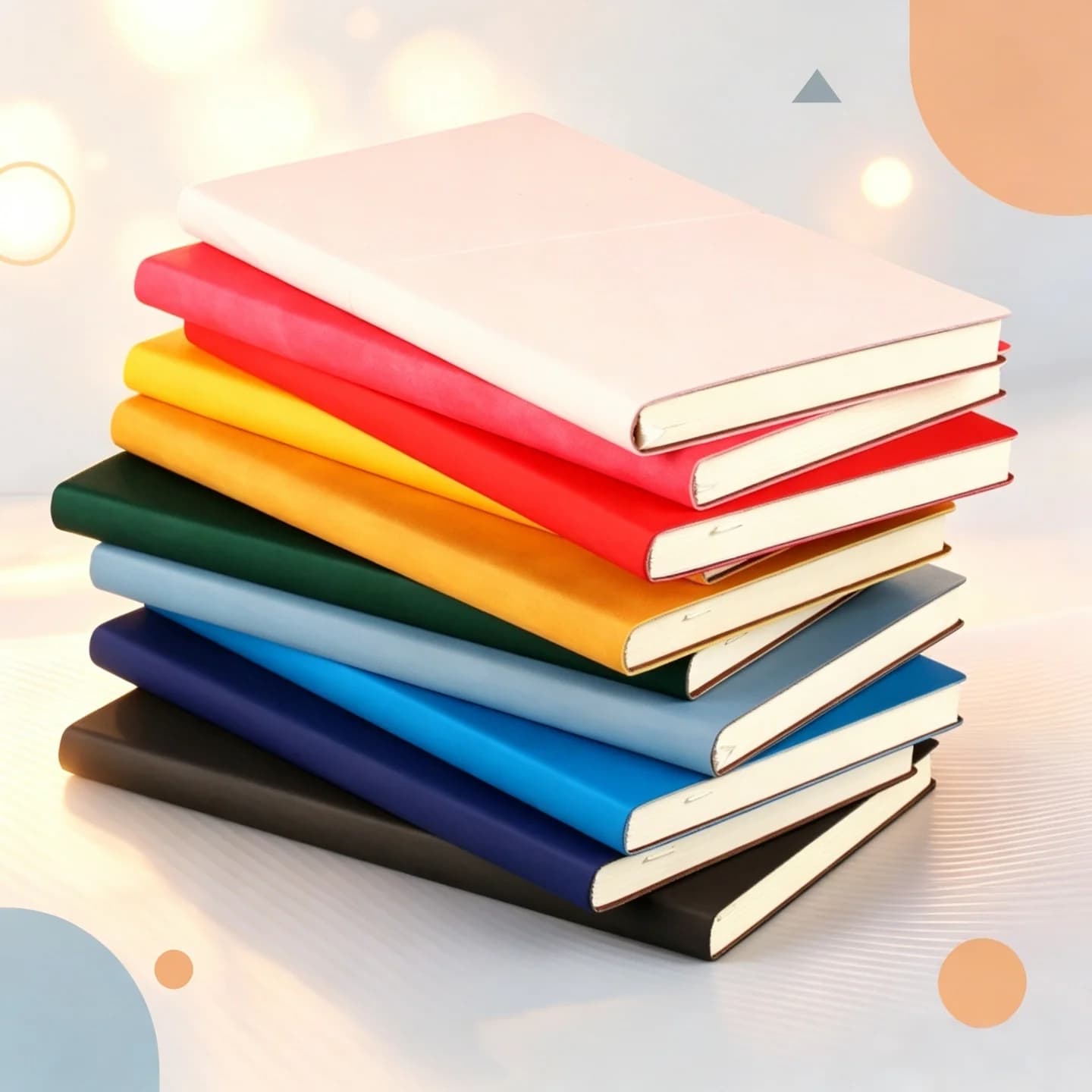 Fashionable A6 PU Leather Notebook - Minimalist Softcover Journal, Aesthetic Pocket Diary A6 PU Leather Journal Leather Notebook