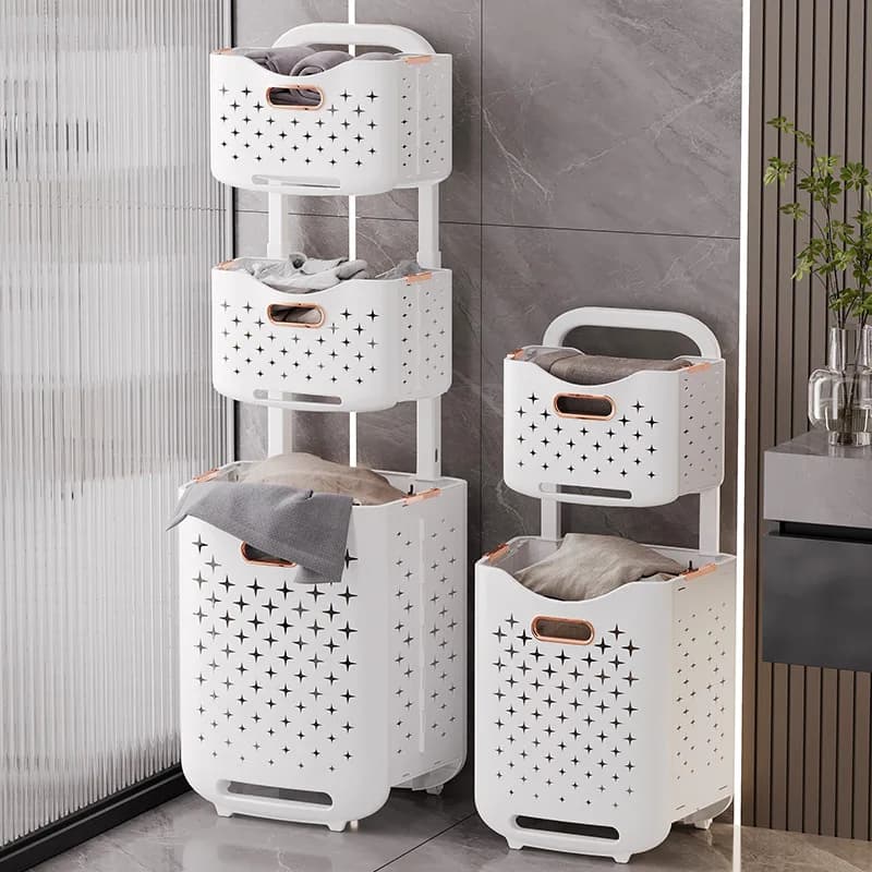 Cesto pieghevole per vestiti sporchi Cestini portaoggetti mobili Cesto per la biancheria Cesto portaoggetti per vestiti Cestino portaoggetti Organizzatore per il bagno