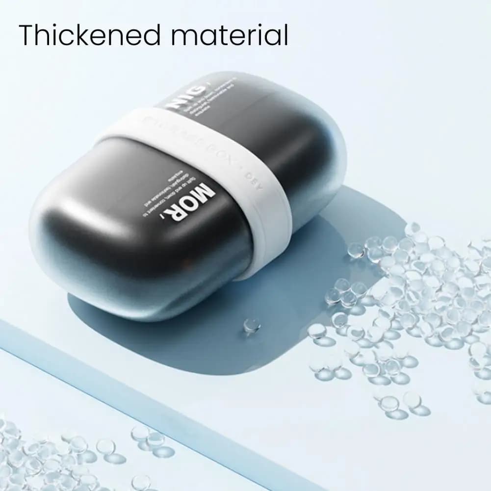 Portable Pill Box Medicine Case Large Capacity Compact Design Moisture-Resistant Travel Pill Box Tablet Organizer Pill Container