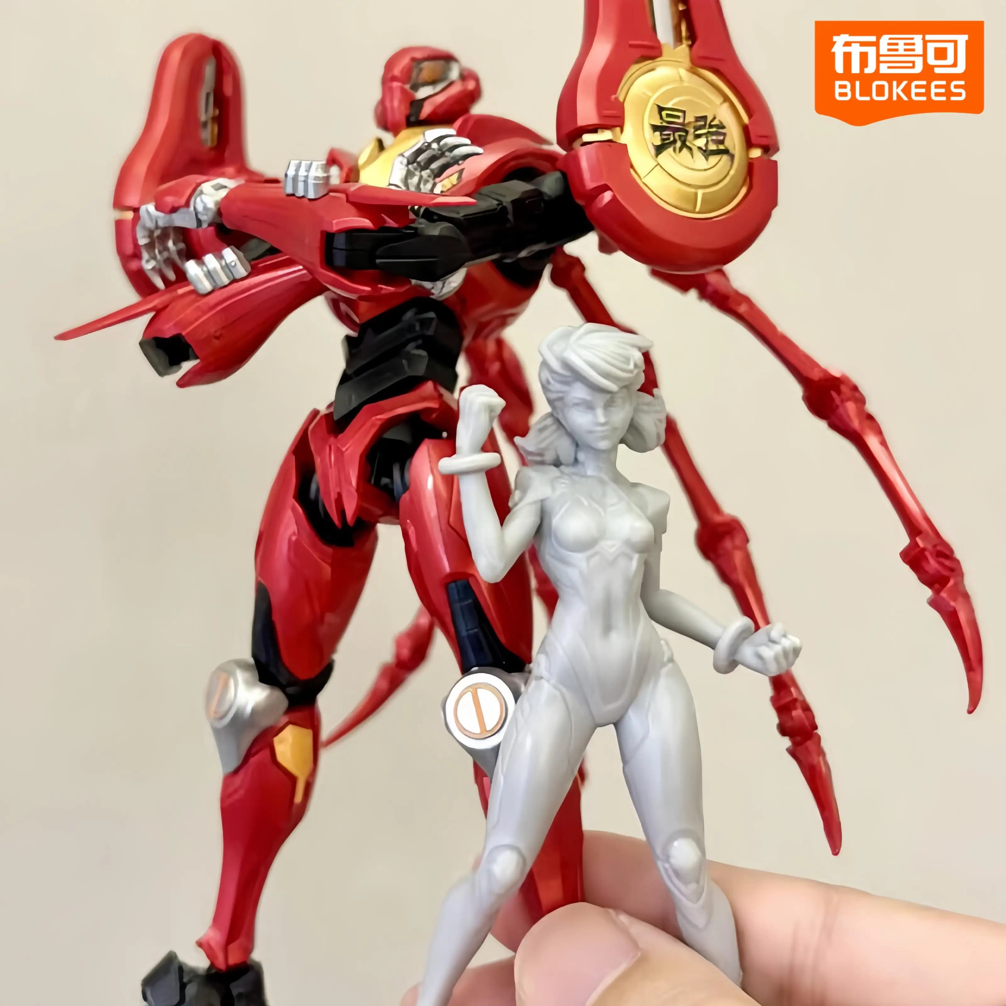 Blokees Marvel Rivals Champion Class Peni Parker Suit Spider-Man Action Figure Articolata Modello Assemblato Regalo per i Fan