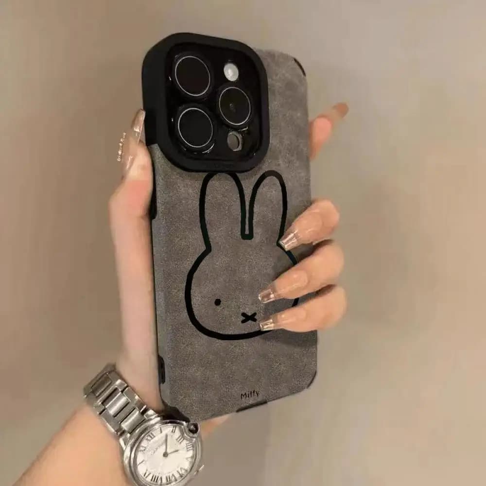 Miffy Rabbit Phone Case Anime Cute Cartoon Creative Simple Multi Style Anti Drop and Anti Shock Kawaii Iphone Case Girl Gift