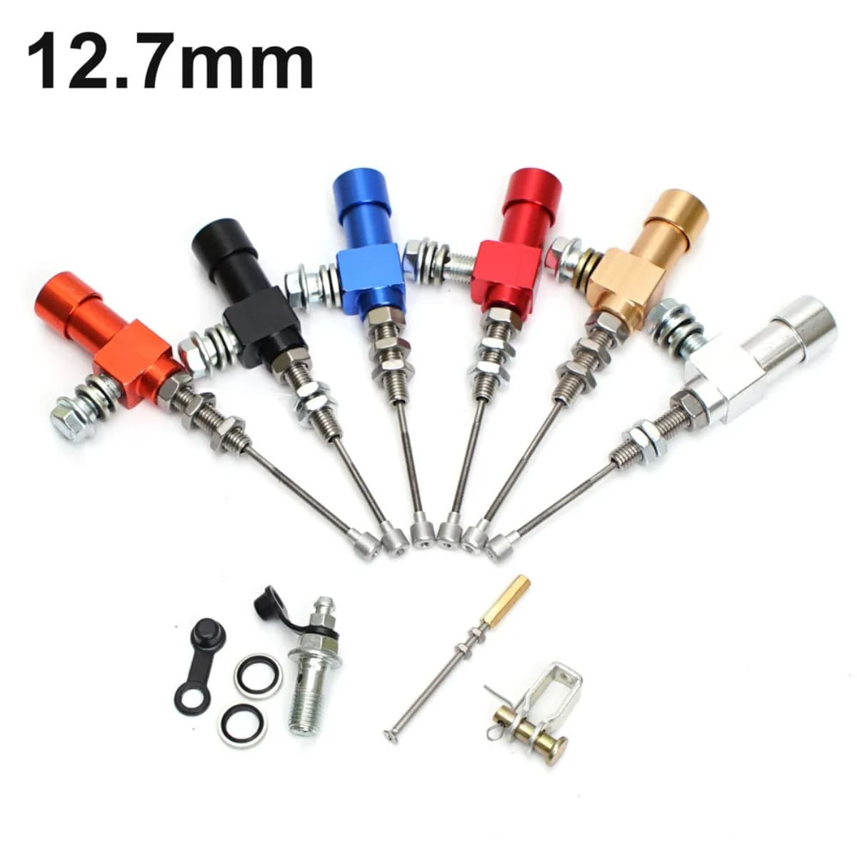 12.7mm Piston Motorcycle Hydraulic Clutch Master Cylinder Rod Brake Pump M10x1.25mm CNC Aluminum for Motocross Dir Bike Motos