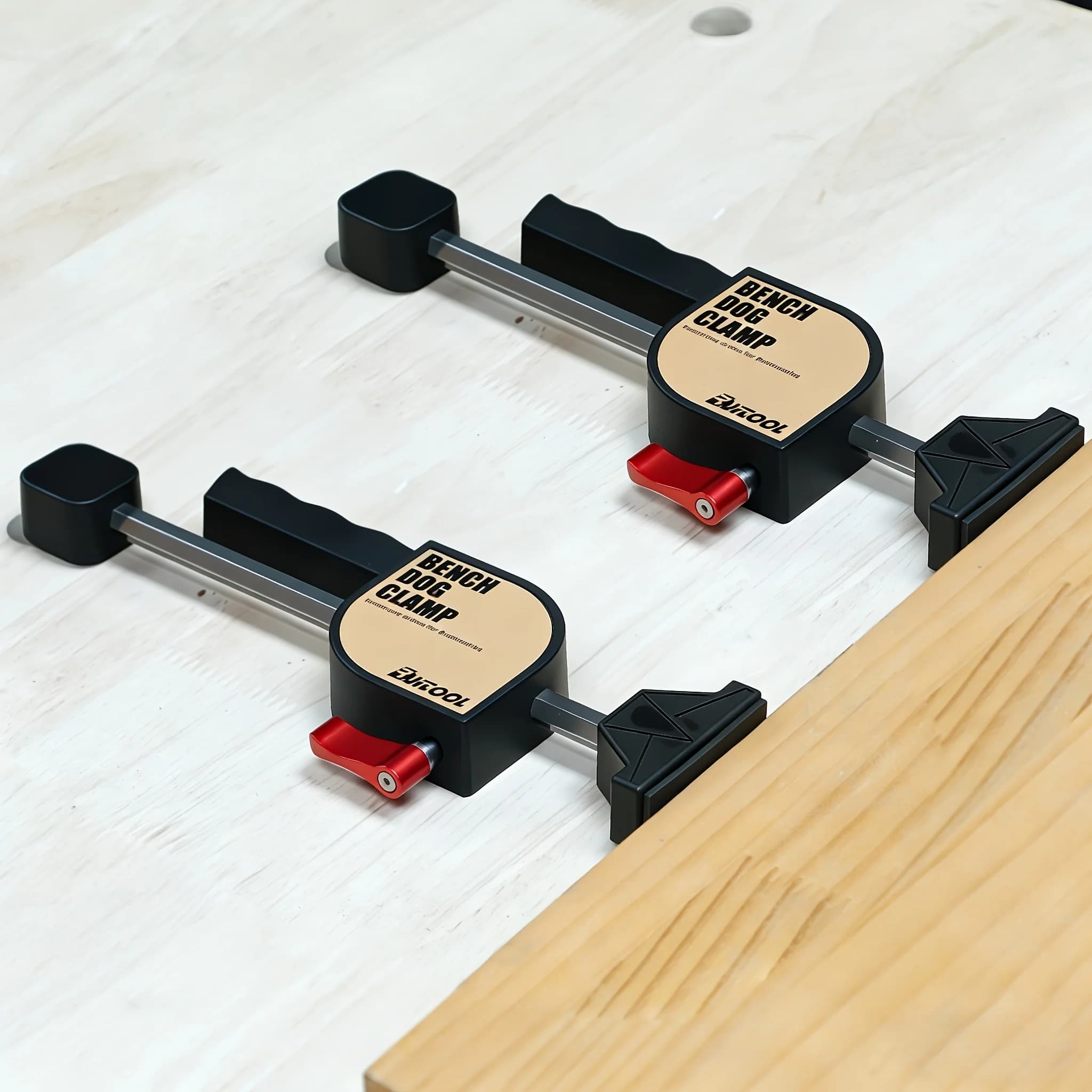 Set di Fori per Banco da Lavoro, Clip di Fissaggio Rapido 19/20mm, Utensili per Fissaggio a Pressione per Banchi da Falegnameria, Strumenti di Posizionamento Fai-da-Te