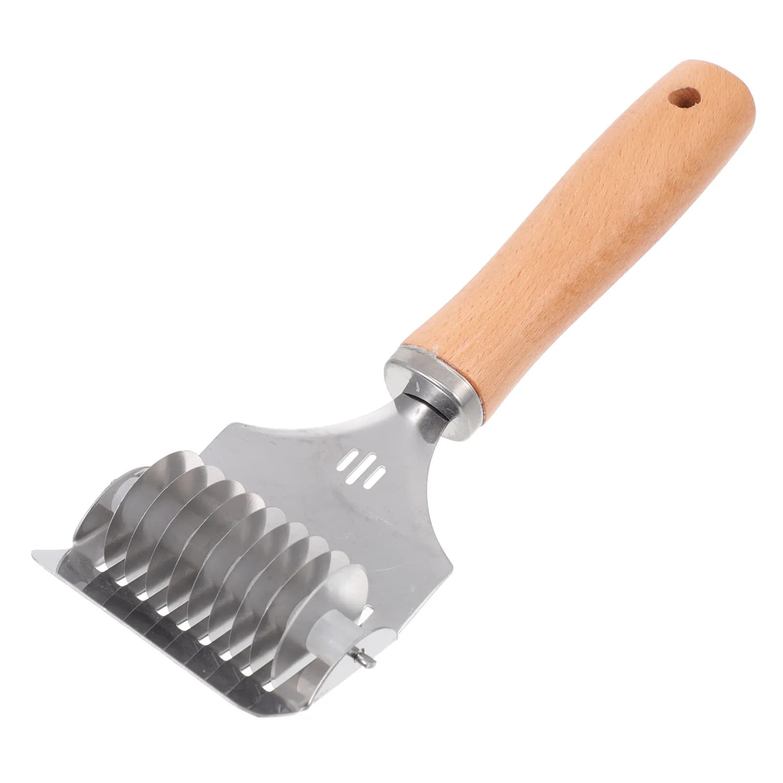 Stainless Steel Noodle Cutter Multi Wheel Roller with Ergonomic Handle for Pasta Dough Kitchen Tool