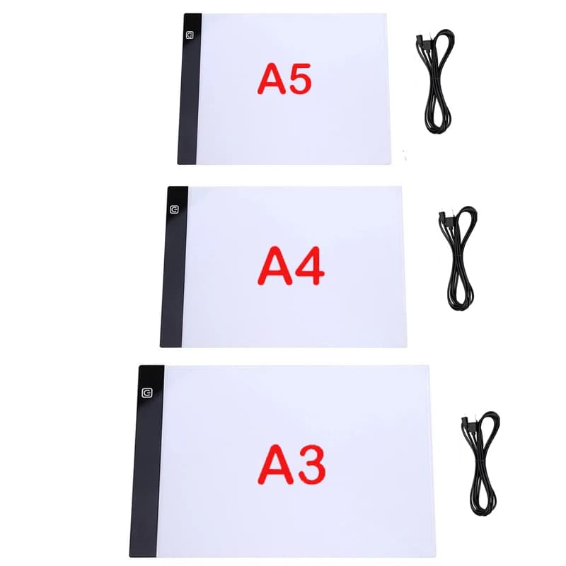 Elice A2 A3 A4 A5 ultra sottile LED Disegno Pad grafico digitale USB LED Light pad tavoletta da disegno Pittura artistica elettronica
