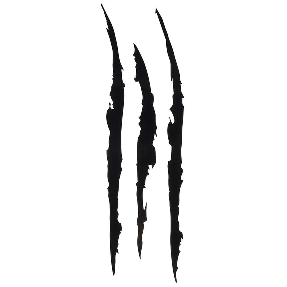 28CM Reflective Monster Claw Scratch Stripe Marks Car Headlight Stickers on Motorcycle Products Solar Protection and PVC Waterproof