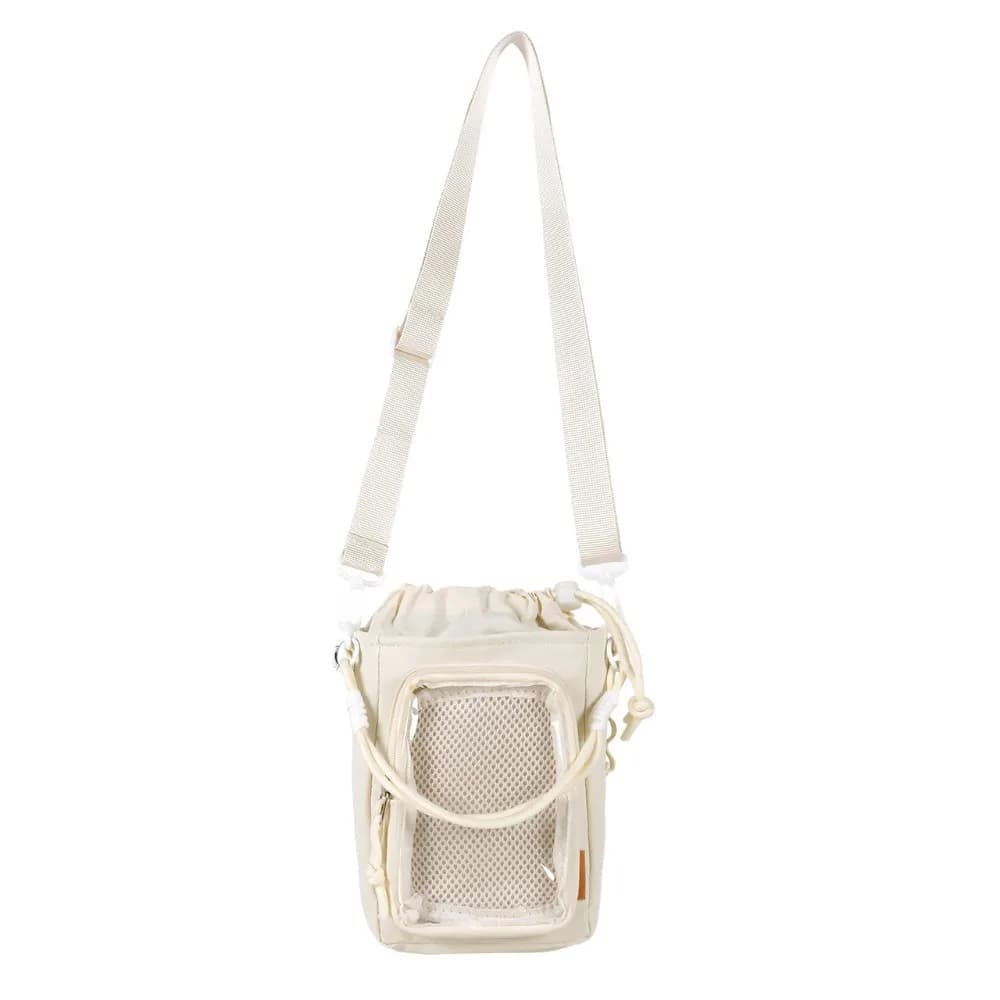 Portable Kettle Bag Storage Compartment with Large Capacity Handbag Breathable with Shoulder Straps Phone Pouch Unisex