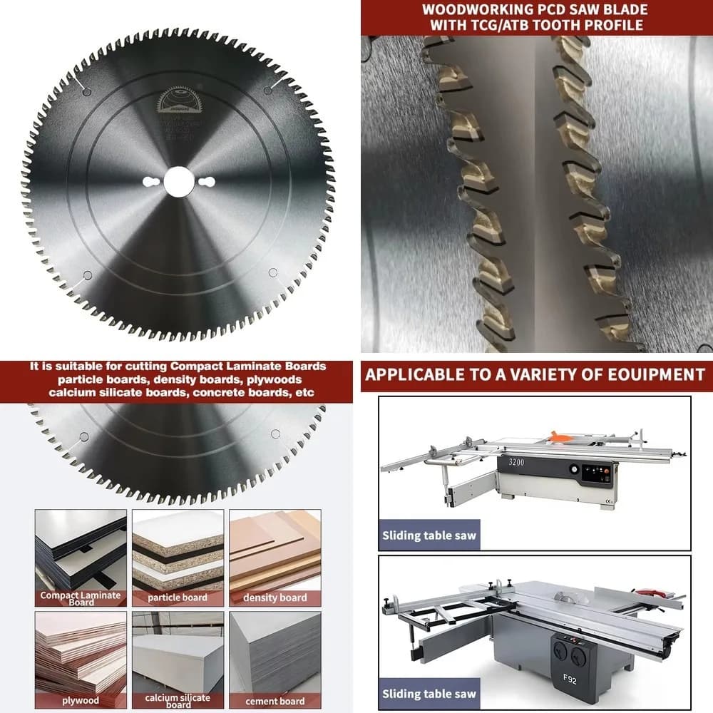 300mm 12 Inch PCD Saw Blade for Cutting White Hot Pressed Board, OEM Support from Foshan, High Precision & Durable