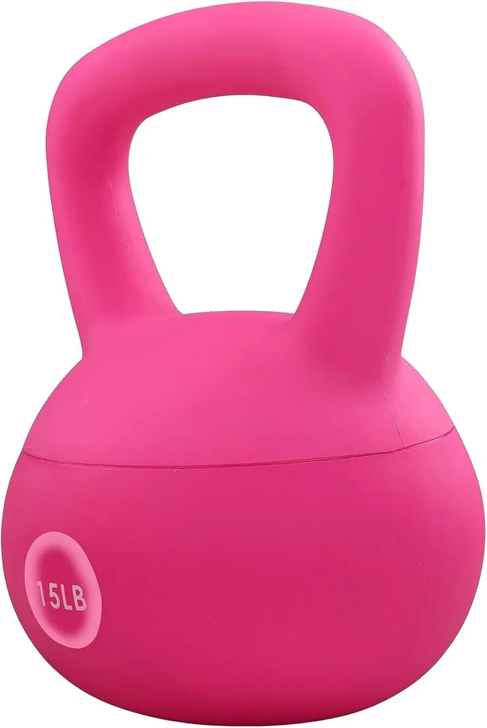 Kettlebell Morbidi per Donne e Uomini - Pesi in Vinile Codificati per Colore, Diverse Misure con Riempimento in Sabbia Marina e Ferro