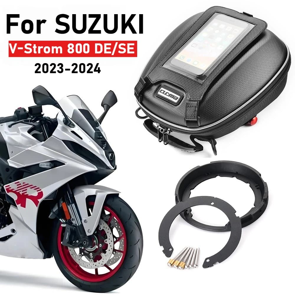Tank Bag For SUZUKI V-Strom 800 1050 DE DL1050 1000 650 XT 800SE 250SX Navigation Waterproof Luggage Fuel Backpack Quick Lock