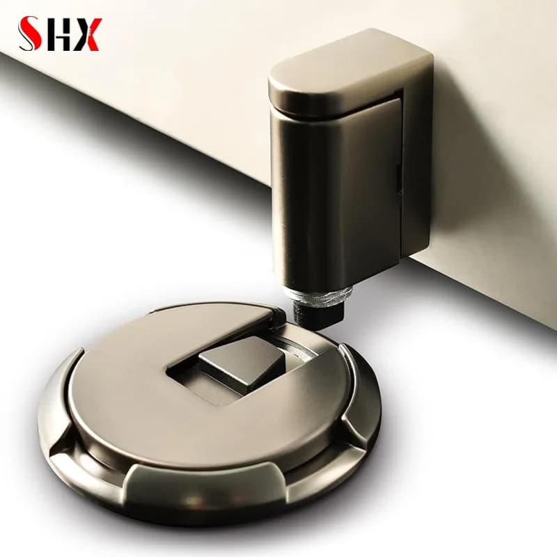 Fermaporta antivento fermaporta da pavimento per interni Heavy Duty Keep Door Open meccanico senza foratura fermaporta con viti