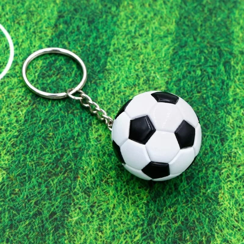 Portachiavi Souvenir di calcio in pelle PU portachiavi con pallone da calcio leggero uomo donna Fans di calcio ciondolo portachiavi accessori regalo