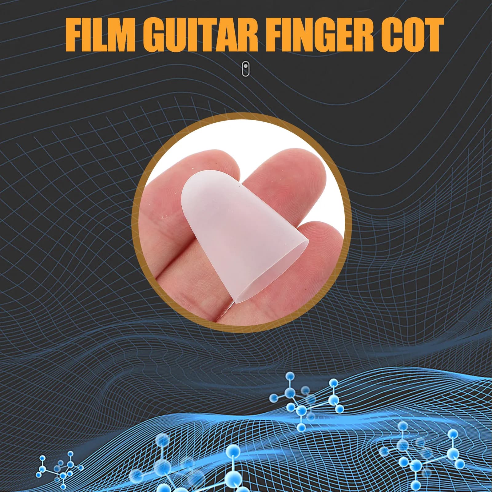 4 Pezzi Protezioni in Silicone per Dita da Chitarra, Guanti Spessi per Dita, Protezioni per Dita per Chitarra Elettrica, Acustica, Ukulele, per Studenti, Antidolore, Resistenti all'Usura