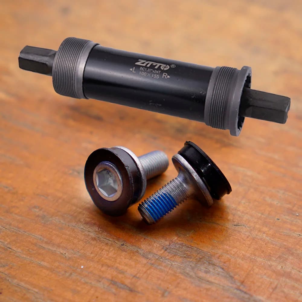 ZTTO JIS Square Taper Extended Bottom Bracket 177mm 155mm 142mm Wide for Fat Tire Snow Sand Bikes BSA Threaded Bicycle BB