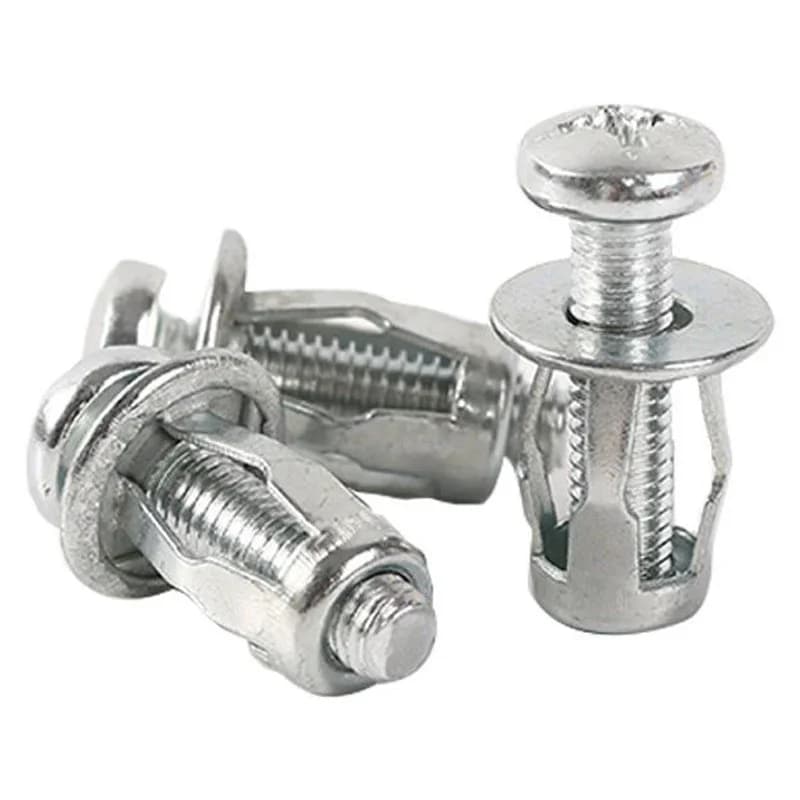 1/5/10pcs Petalo Rivetto Dadi di Bloccaggio con Vite Targa Fissa per Vite Auto Pelle di Ferro Auto Vite di Metallo Martinetti dadi parete cava