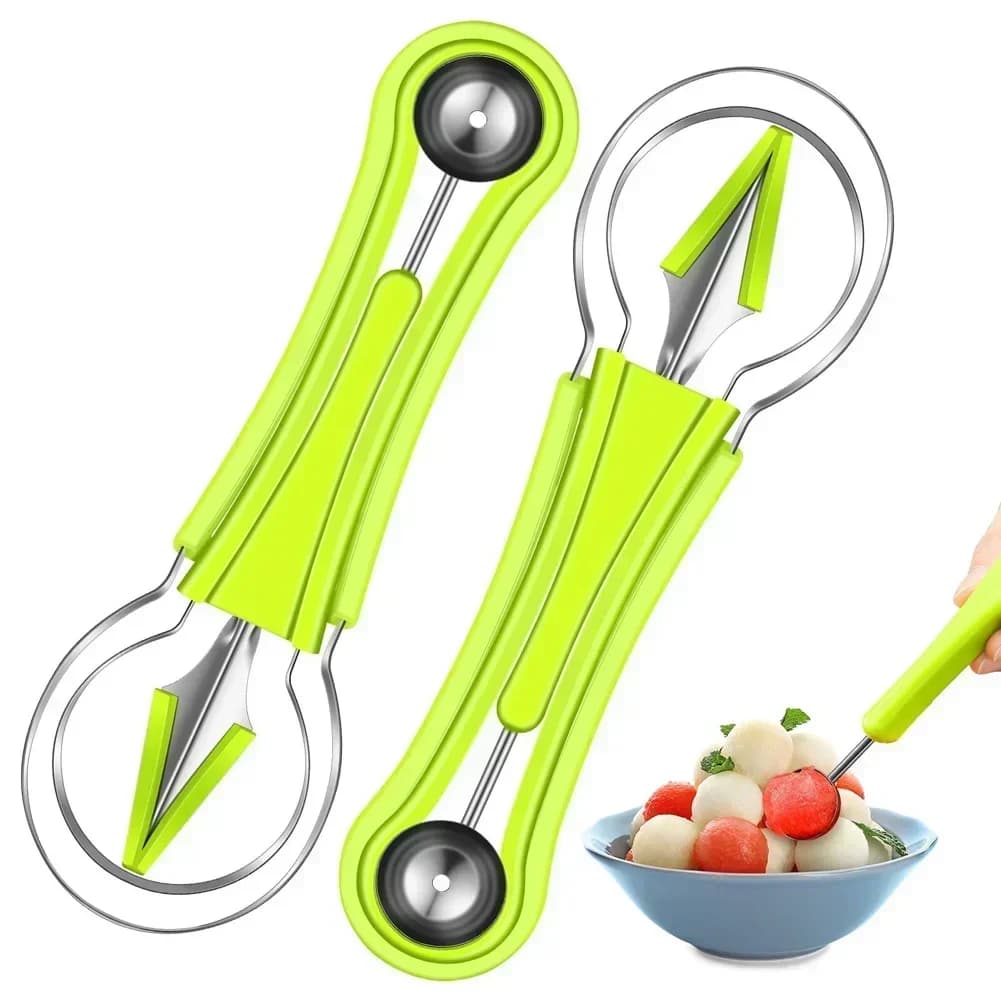 4 in 1 cutter for melon spoon cutter knife for fruit cutter for fruit dig separator for pulp kitchen gadgets access