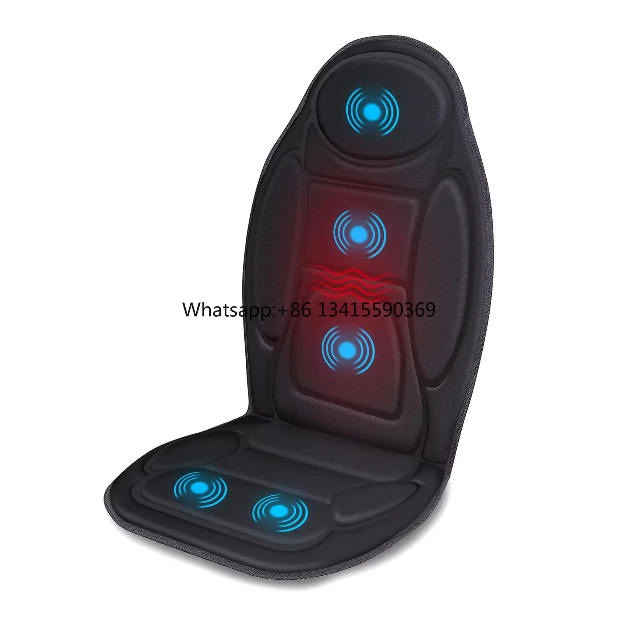 Cuscino da massaggio Shiatsu con cuscino per poltrona da massaggio termico Massaggiatore per la schiena impastare per l'uso del sedile dell'home office