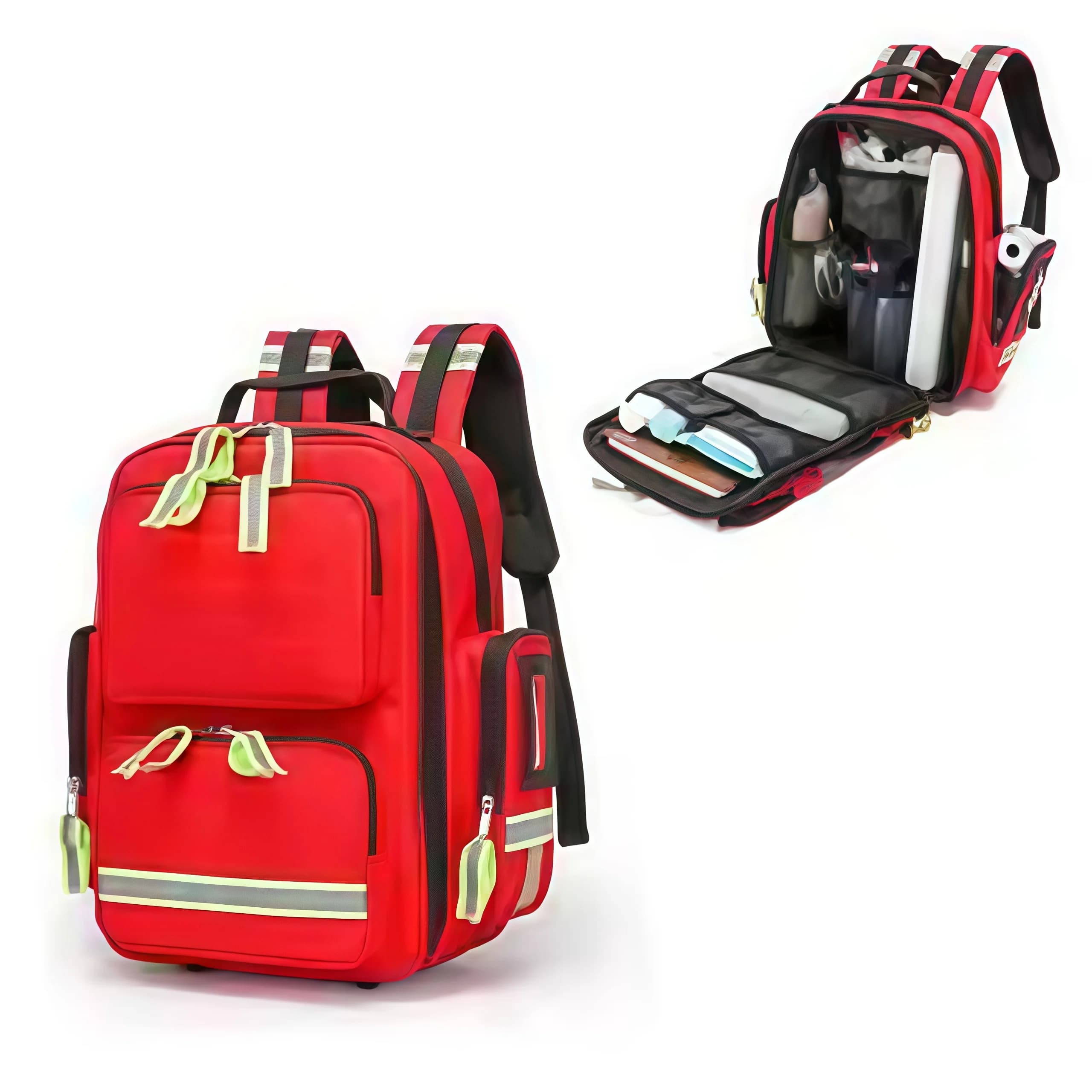Kit di Pronto Soccorso, Zaini di Emergenza, Grande Capacità, Organizzazione Ordinata, Kit di Sopravvivenza per Campeggio all'Aperto, Kit Medici