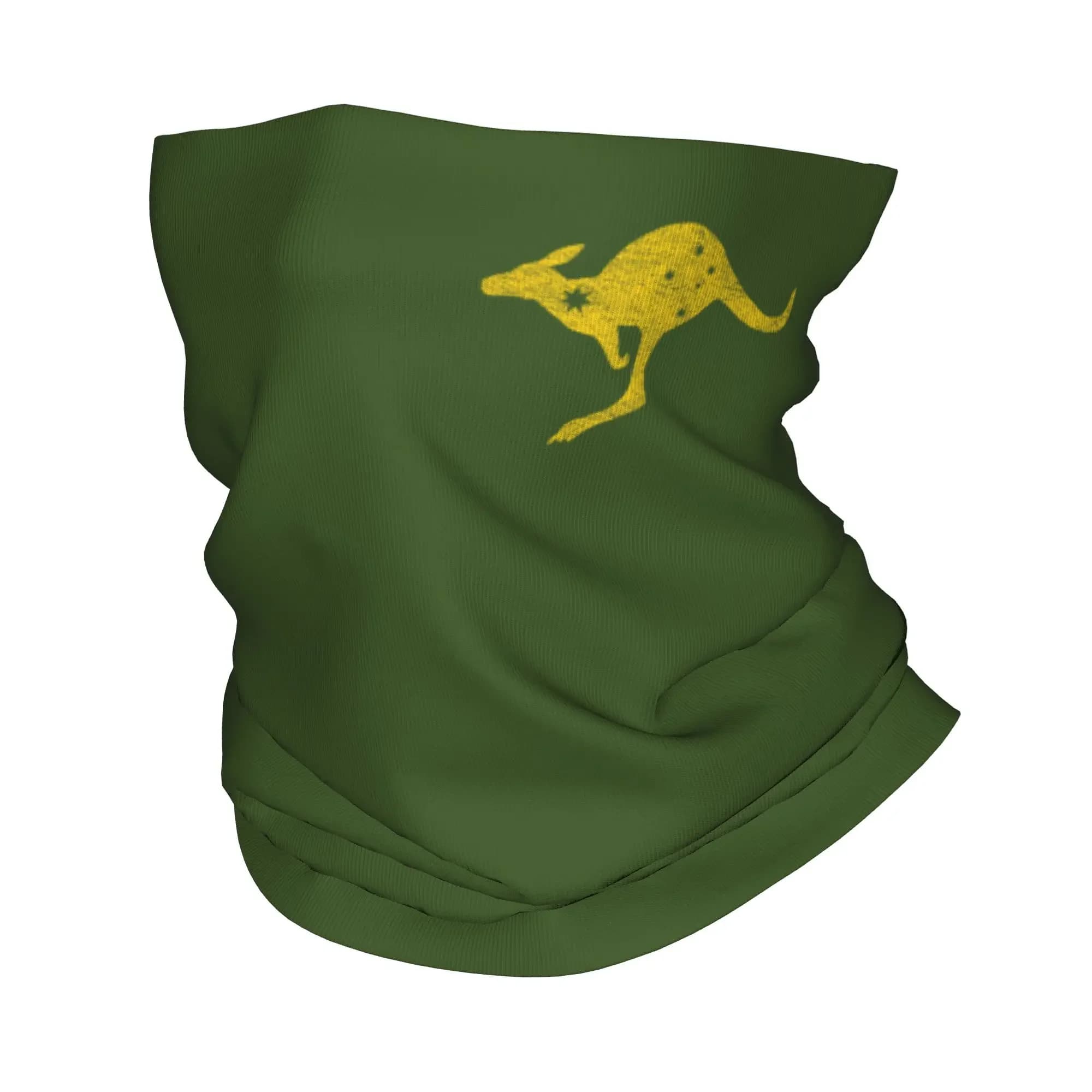 New Australia Kangaroo Southern Cross Bandana Neck Gaiter Print Aussie Flag Balaclavas Wrap Scarf Multi-use Headband Men Women A
