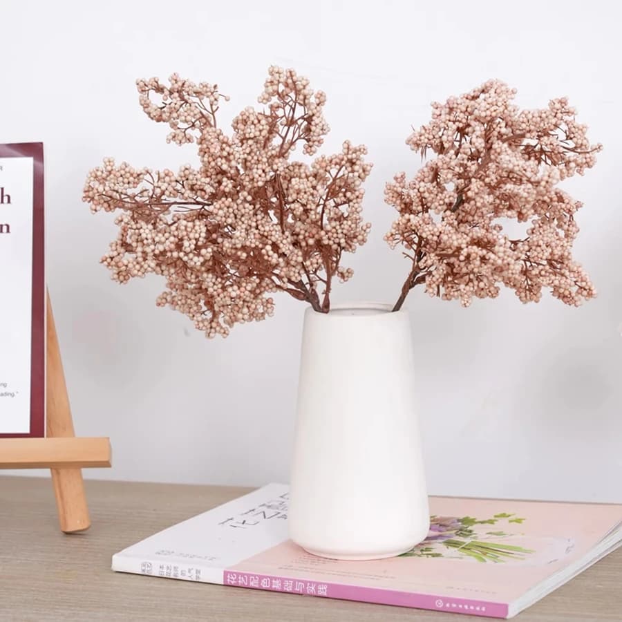 Fiori Artificiali Winterberry per Bouquet da Sposa, Decorazione Casa, Vaso, Giardino, Bonsai, Regali Fai-da-Te, Articoli in Offerta