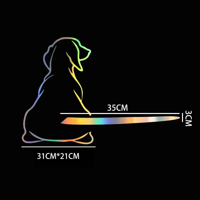 21*31 CM simpatico cane divertente coda in movimento adesivo per auto tergicristallo decalcomanie adesivo per cani adesivo posteriore per auto tergicristallo coda decalcomanie parabrezza