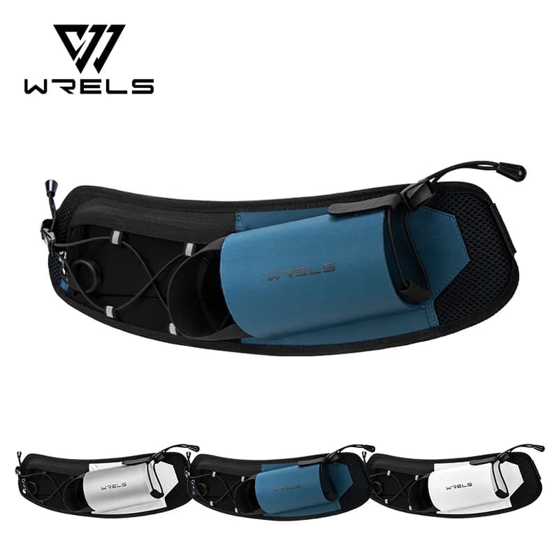 WRELS Hydration Sport Bottle Bag Lightweight Man Woman Marathon Fitness Trail Running Waist Bag Adjustable Cycling Bottle Bag