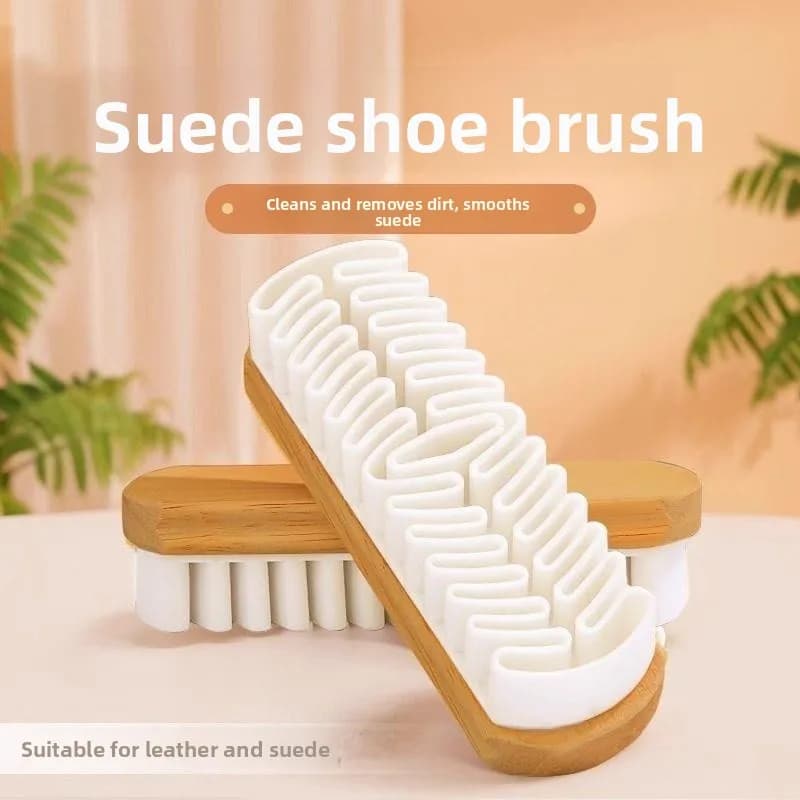 Spazzola per Scarpe in Camoscio con Setole Morbide per la Pulizia e la Cura delle Superfici in Velluto, Gomma per la Pulizia delle Scarpe, Spazzola per Camoscio