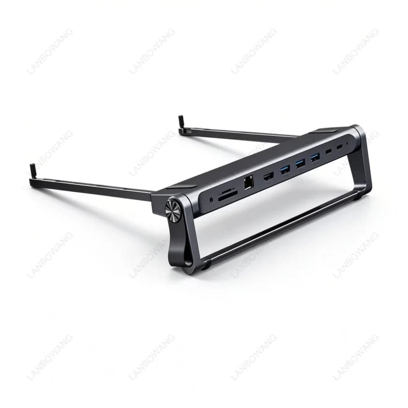 Suitable for The New Hub Computer Stand Aluminum Alloy Folding PD Fast Charging with Mesh Port Expansion Dock Laptop Stand