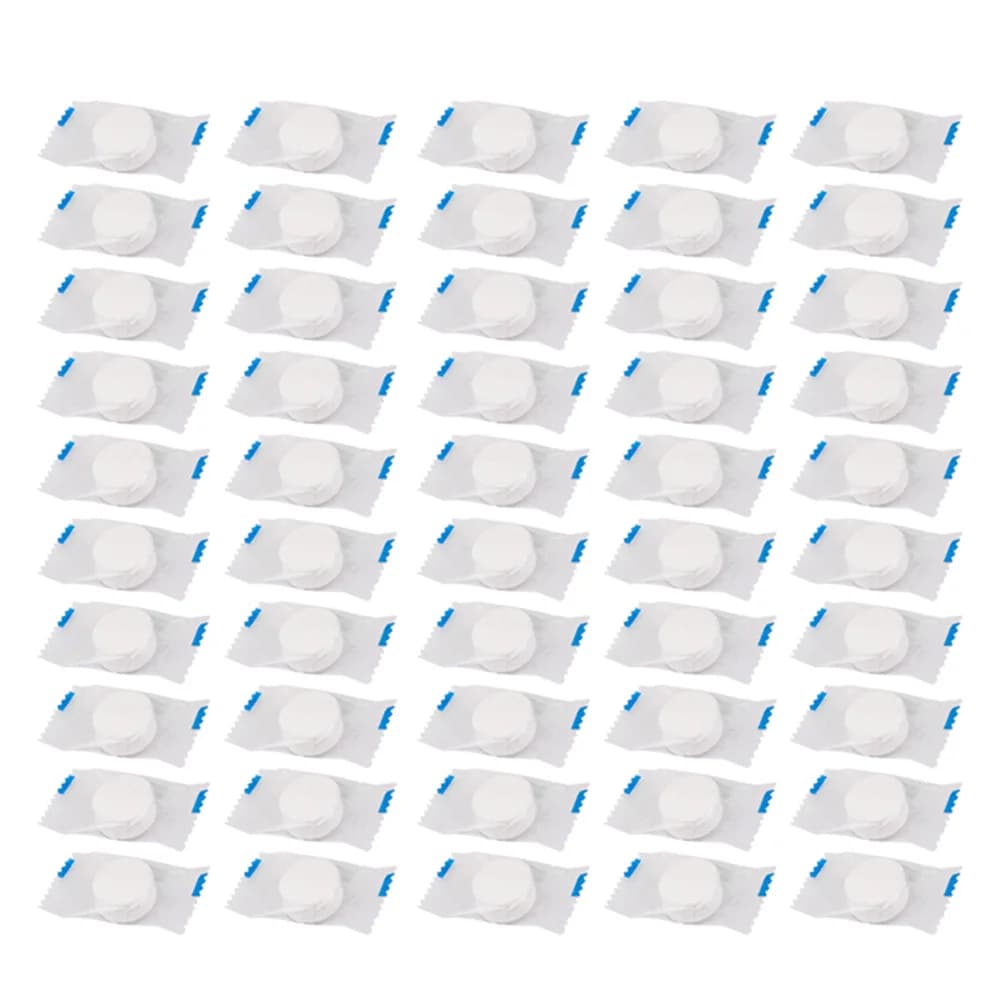100 Pezzi Salviette Detergenti Viso Premium Monouso Compresso per Viaggi Campeggio Escursionismo Struccante Non Tessuto Mini