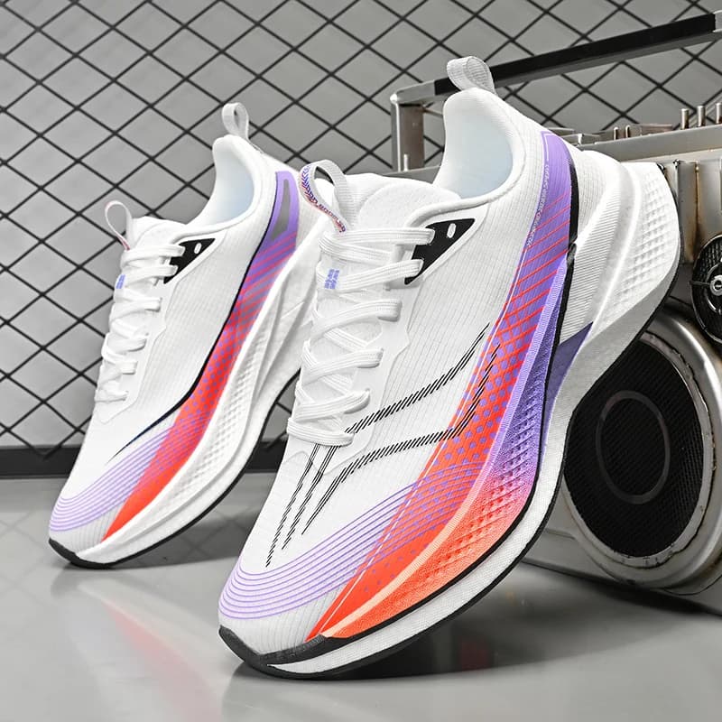 Marathon Men Sports Running Shoes Air Cushion Carbon Board Breathable Lightweight Comfortable Women's Athletic Casual Sneakers